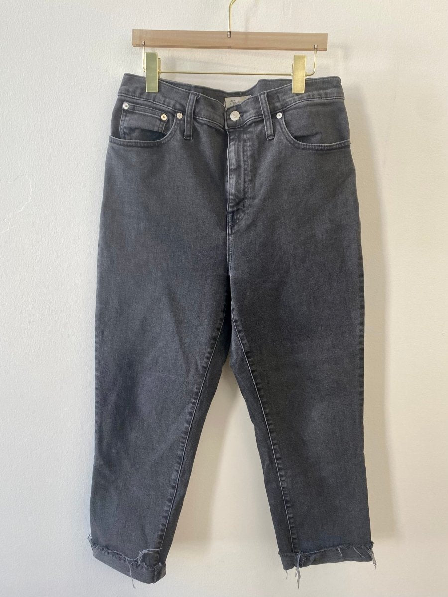Madewell | Black Denim Crop Jeans (Vintage) - Made X Hudson