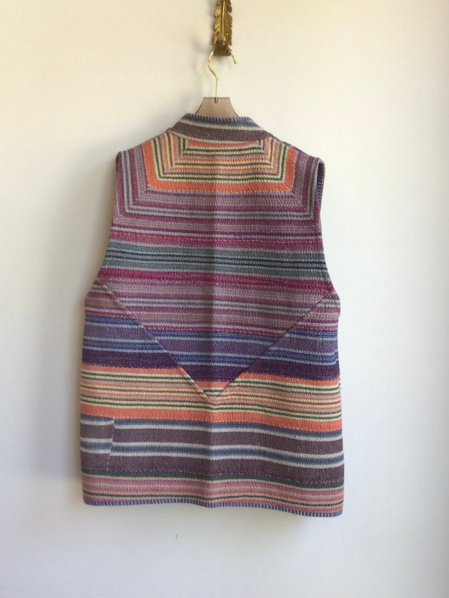 Reversible Ladhiya Quilted Vest in Colors Blue, Peach, Seafoam & Purple, Peach, Blue, Blush - Made X Hudson