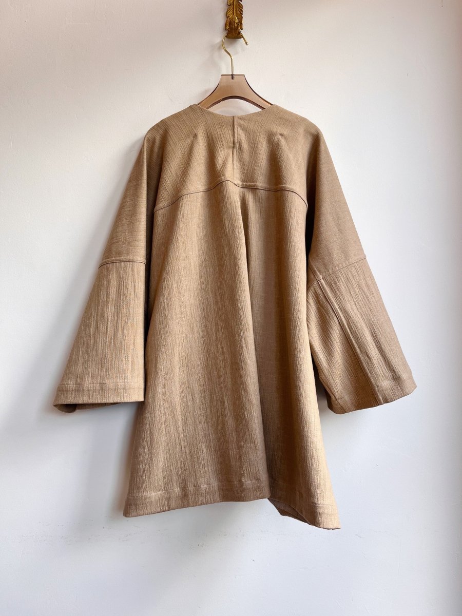 Textured Khaki Chore Jacket - Made X Hudson