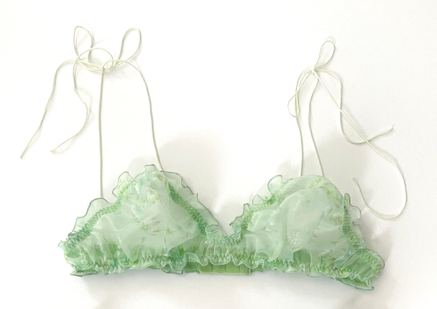 Anaphora Bralette Green Chiffon