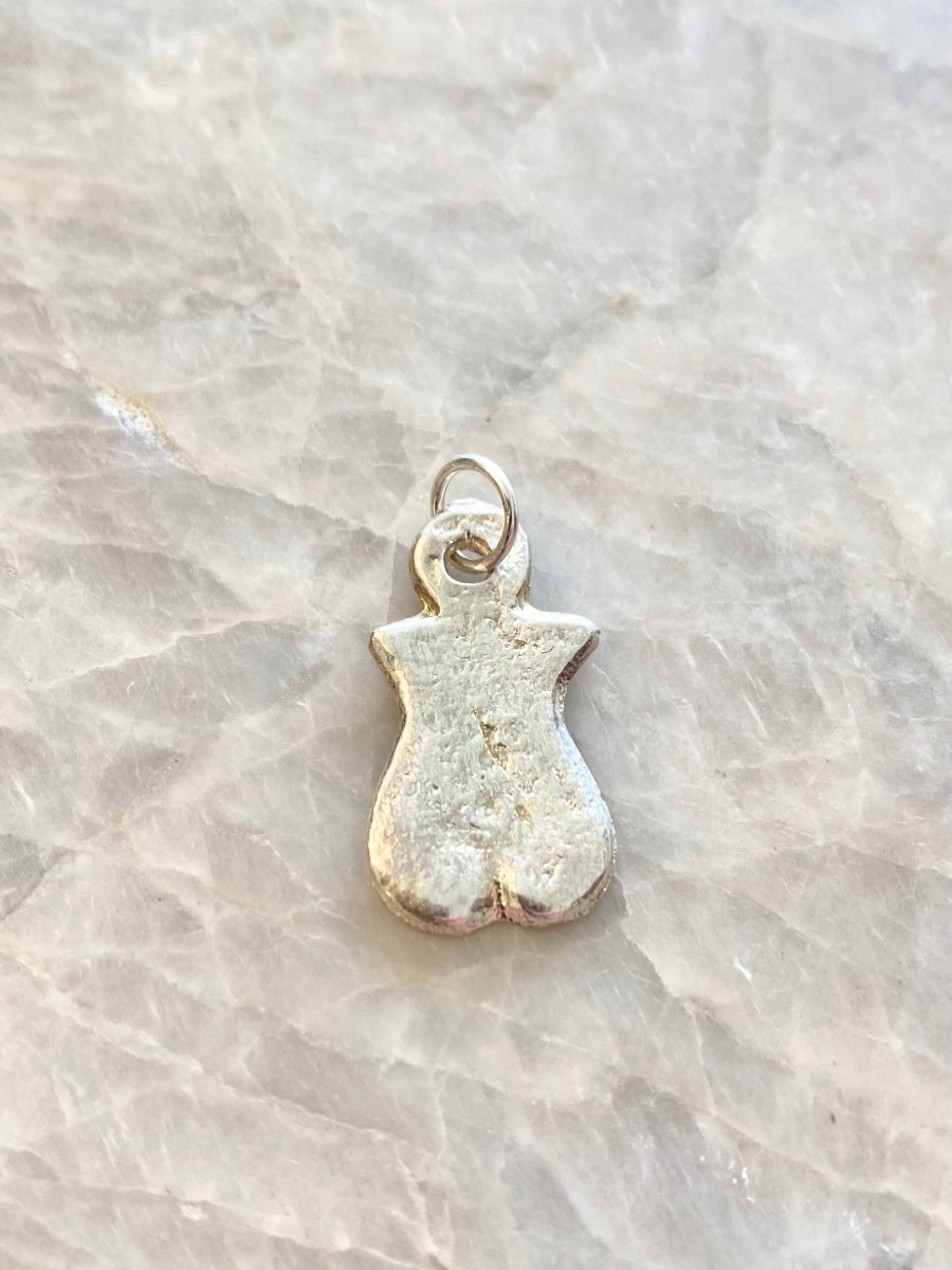 Solid Sterling Silver Tushie Charm Amulet - Made X Hudson