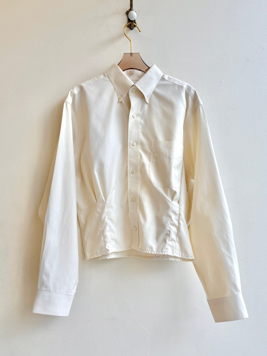 The Kevin Top | Yellow Ivory w/ Gathered Waist (Reworked) - Made X Hudson