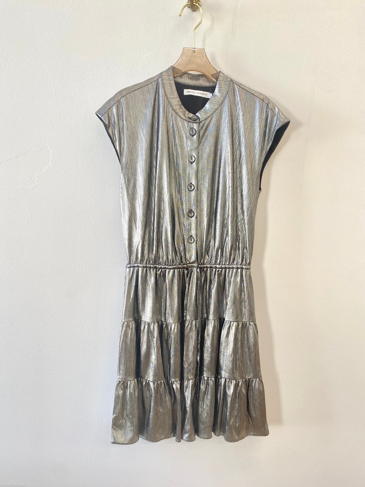 Gun Metal Metallic Silver Dress