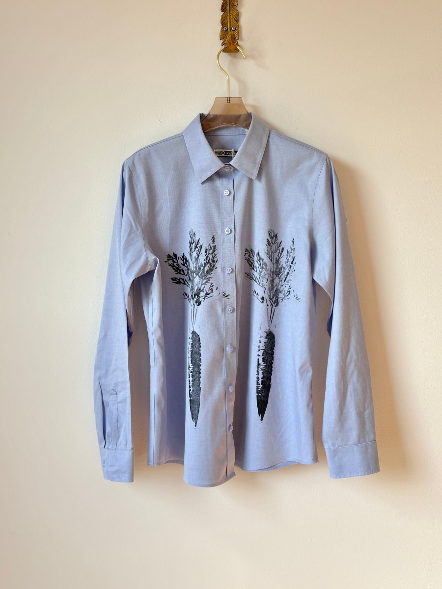 Blue Low Print Carrot Shirt (Reworked) - Made X Hudson