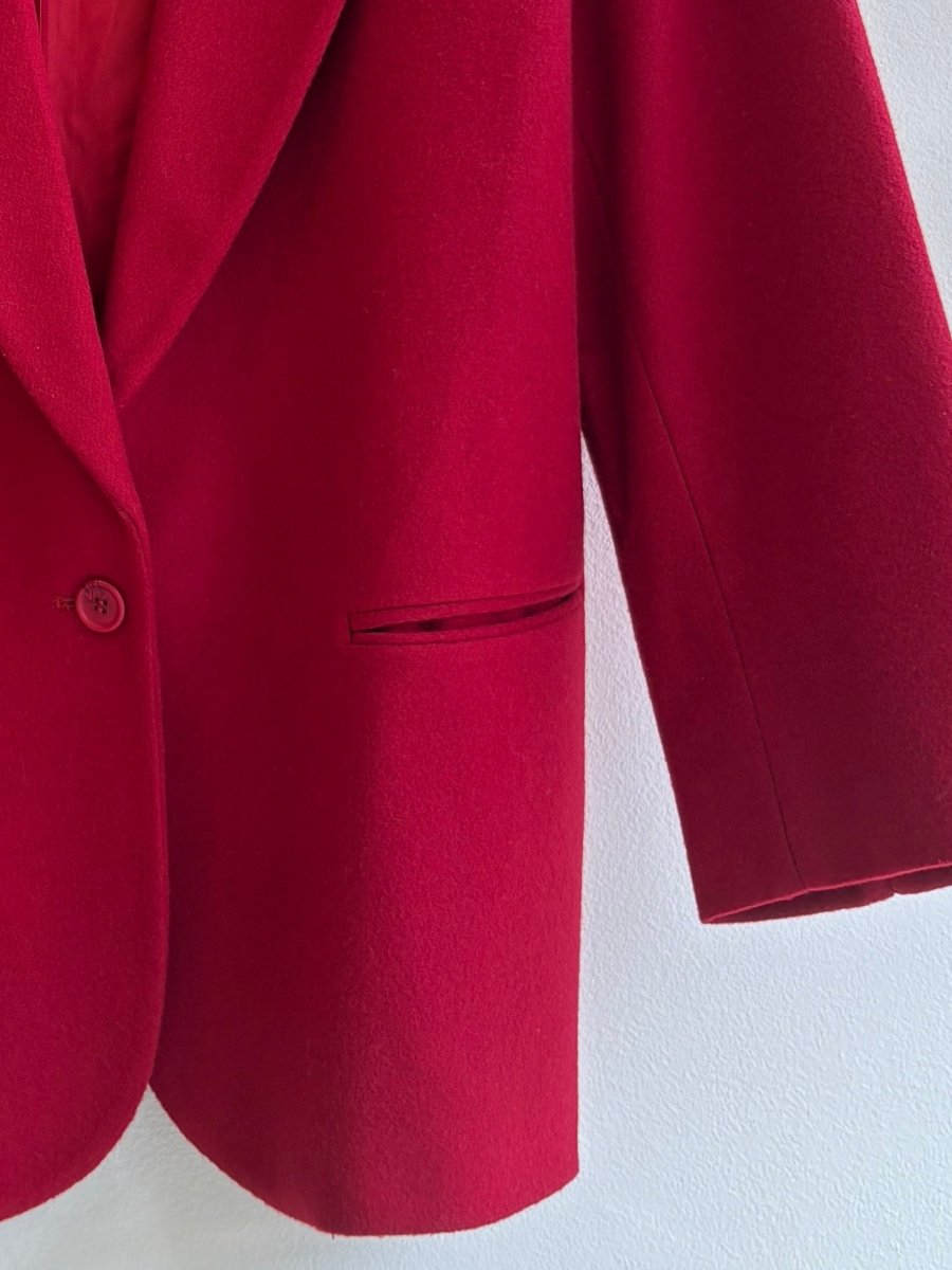 L.L. Bean | Cherry Red Wool Blazer (Vintage) - Made X Hudson