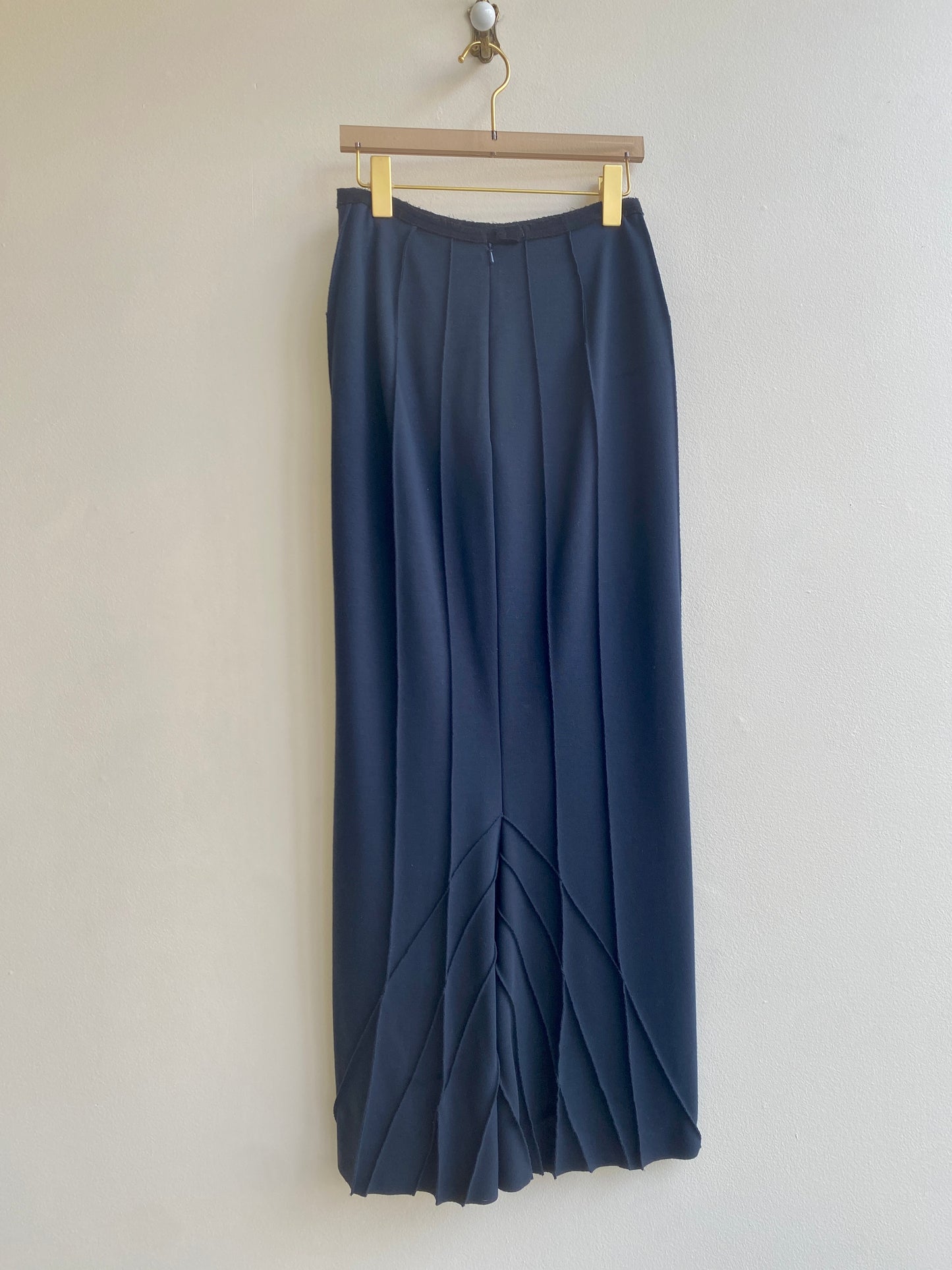 Navy Blue AD Skirt w/ Black Waistband