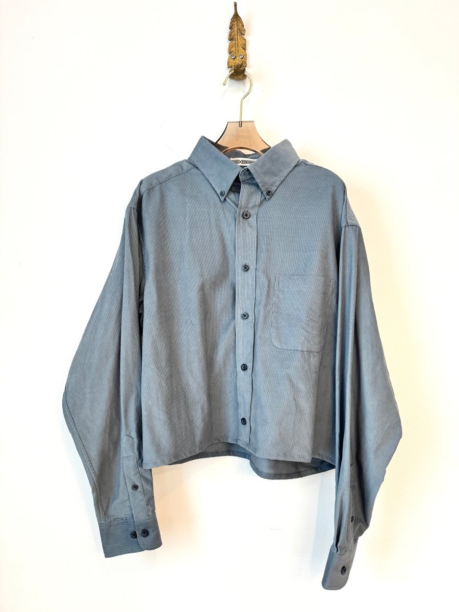 The Vale Shirt in Slate Blue Corduroy (Reworked) - Made X Hudson