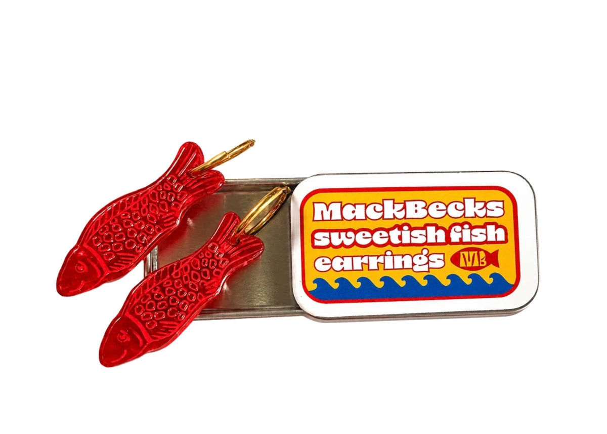Sweetish Fish Earrings with Tin Case - Made X Hudson
