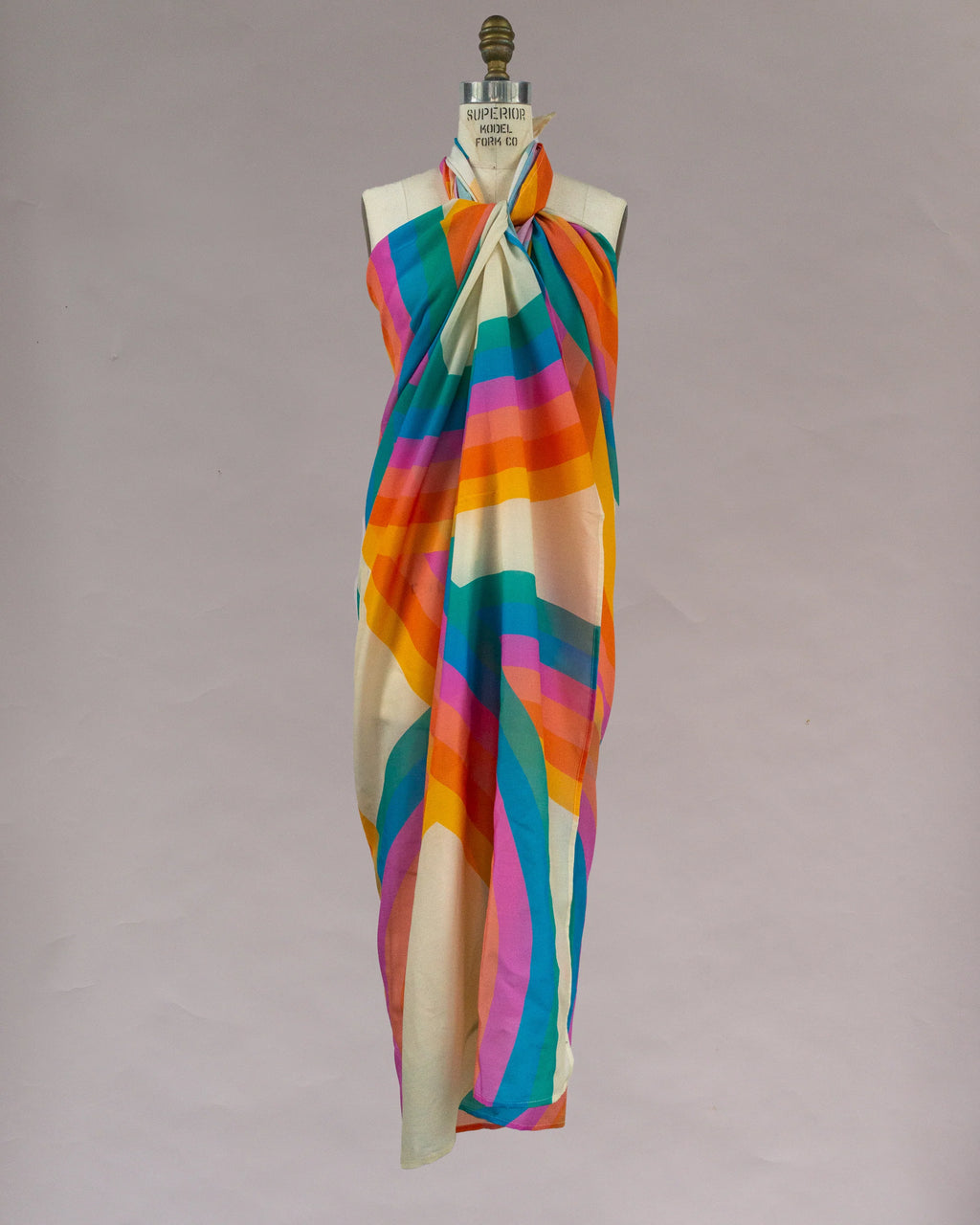 Sarong Tie Wrap Dress (Rainbow) - Made X Hudson