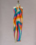 Sarong Tie Wrap Dress (Rainbow) - Made X Hudson