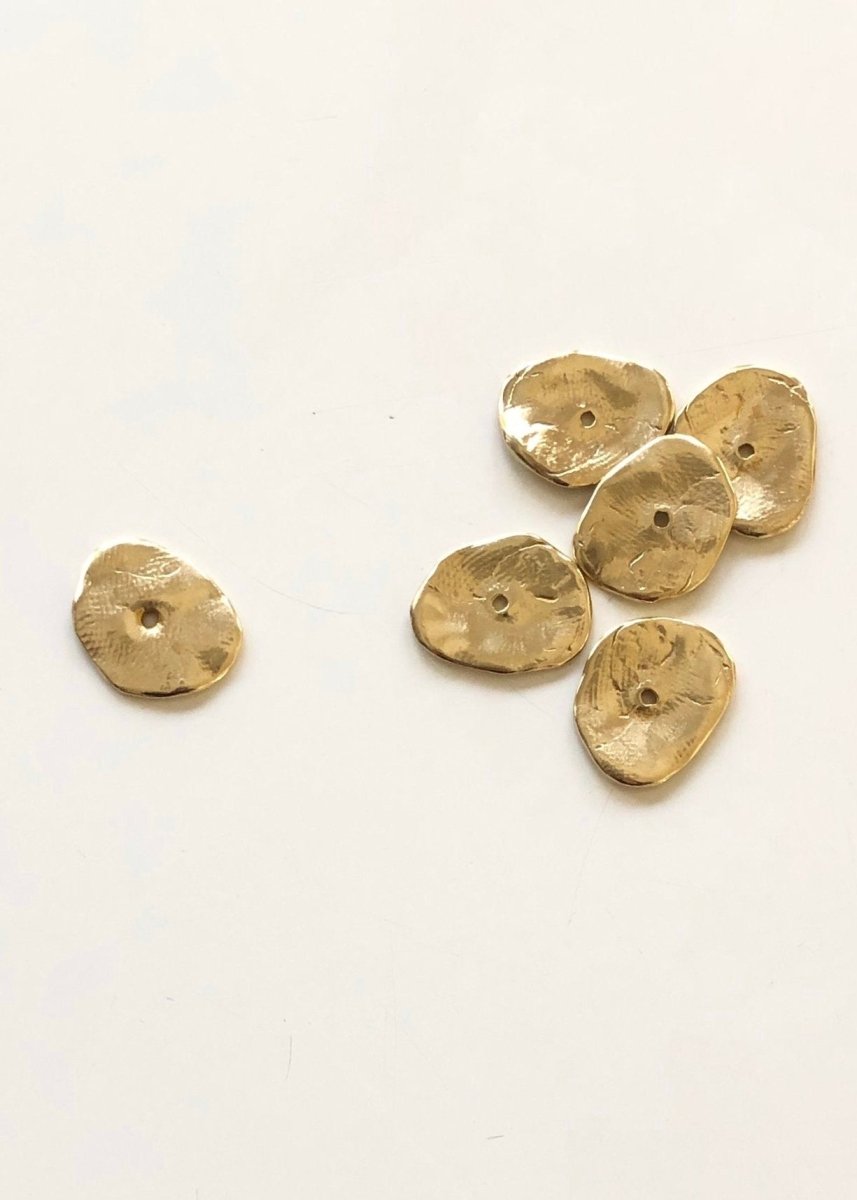 Collana Necklace | Aquamarine Natural & Brass Beads - Made X Hudson