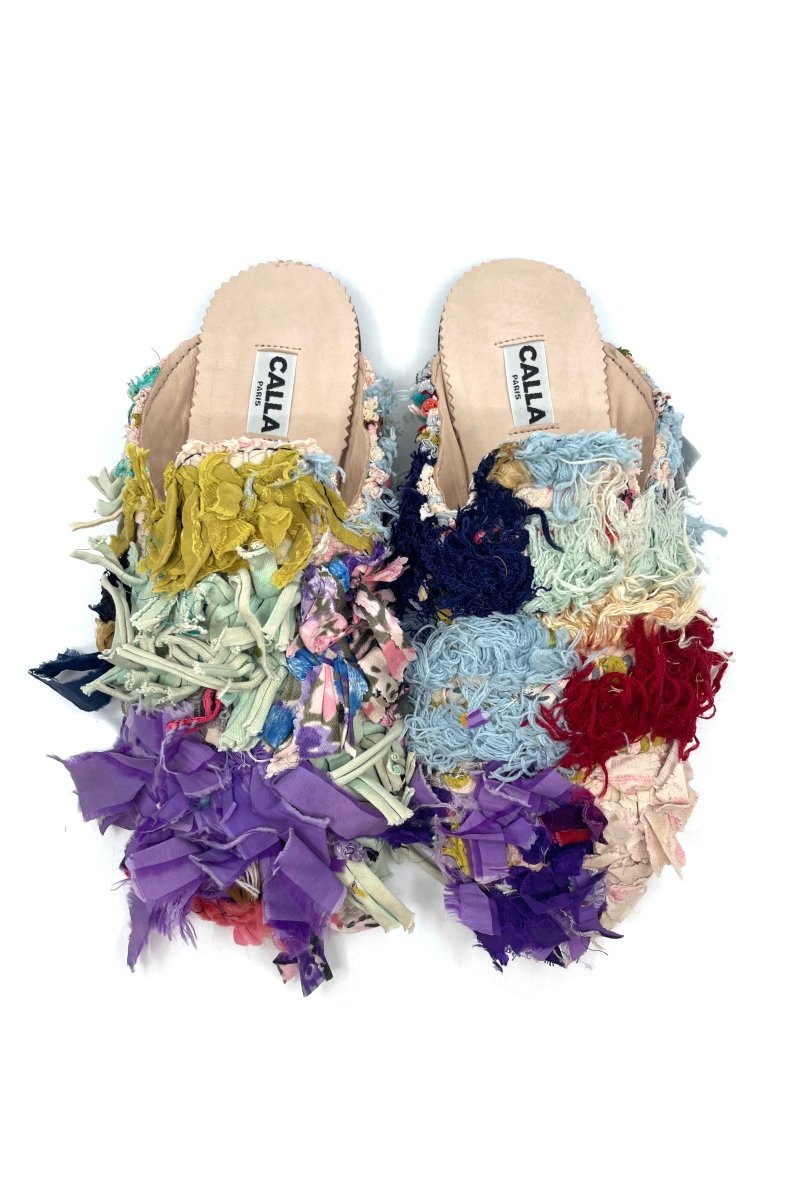 Niki Babouche “Billie Jean” Flats In Colors Mustard, Lavender, Red, & Blue (Size 43) - Made X Hudson