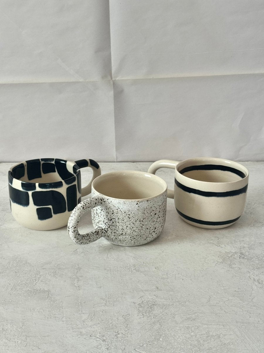 Wheel Thrown Ceramics Mugs with Curved Handles (Multiple Styles) - Made X Hudson