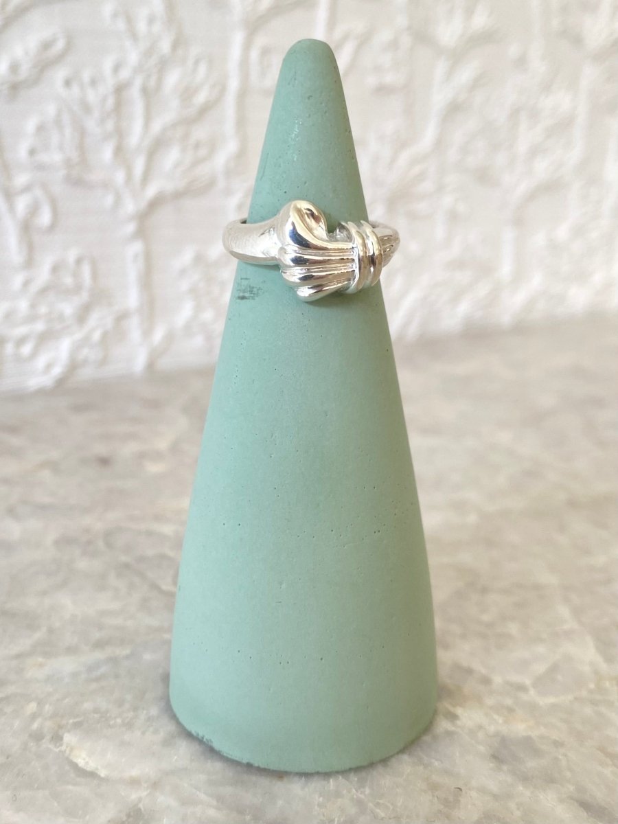Sterling Silver Wave Croissant Ring - Made X Hudson