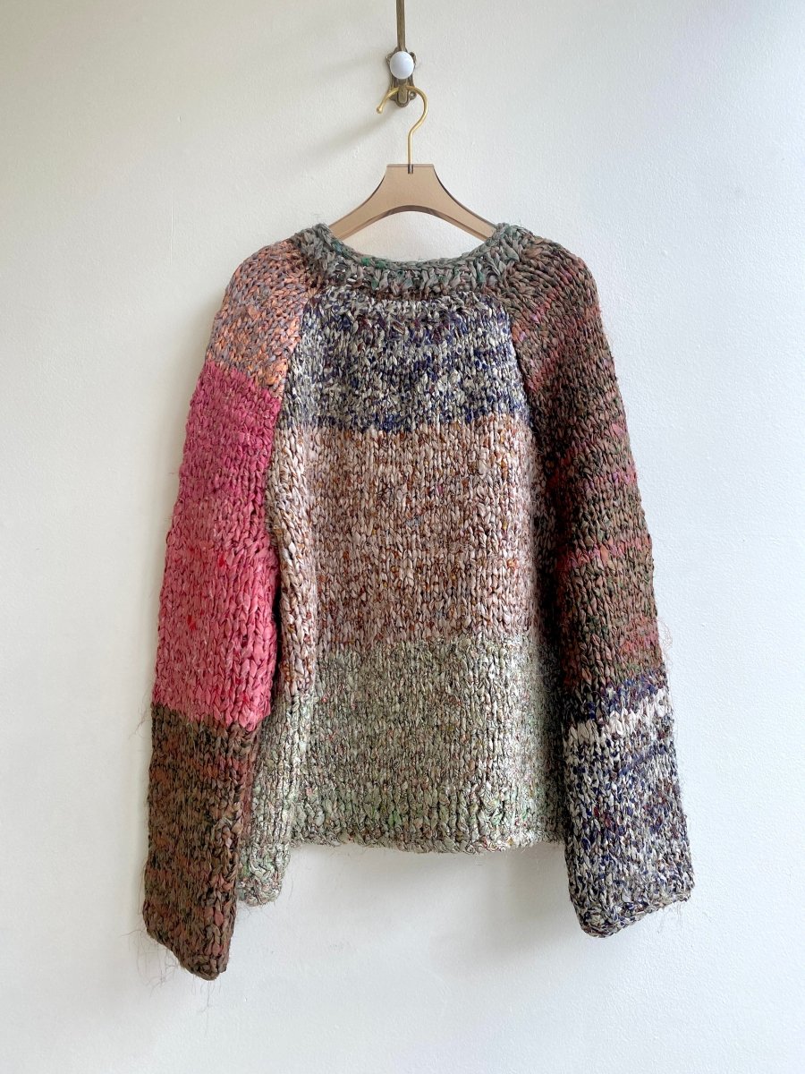 Vishnu Crew - Neck Sweater in Colors Olive, Orange, Coral, Grey, Brown - Made X Hudson