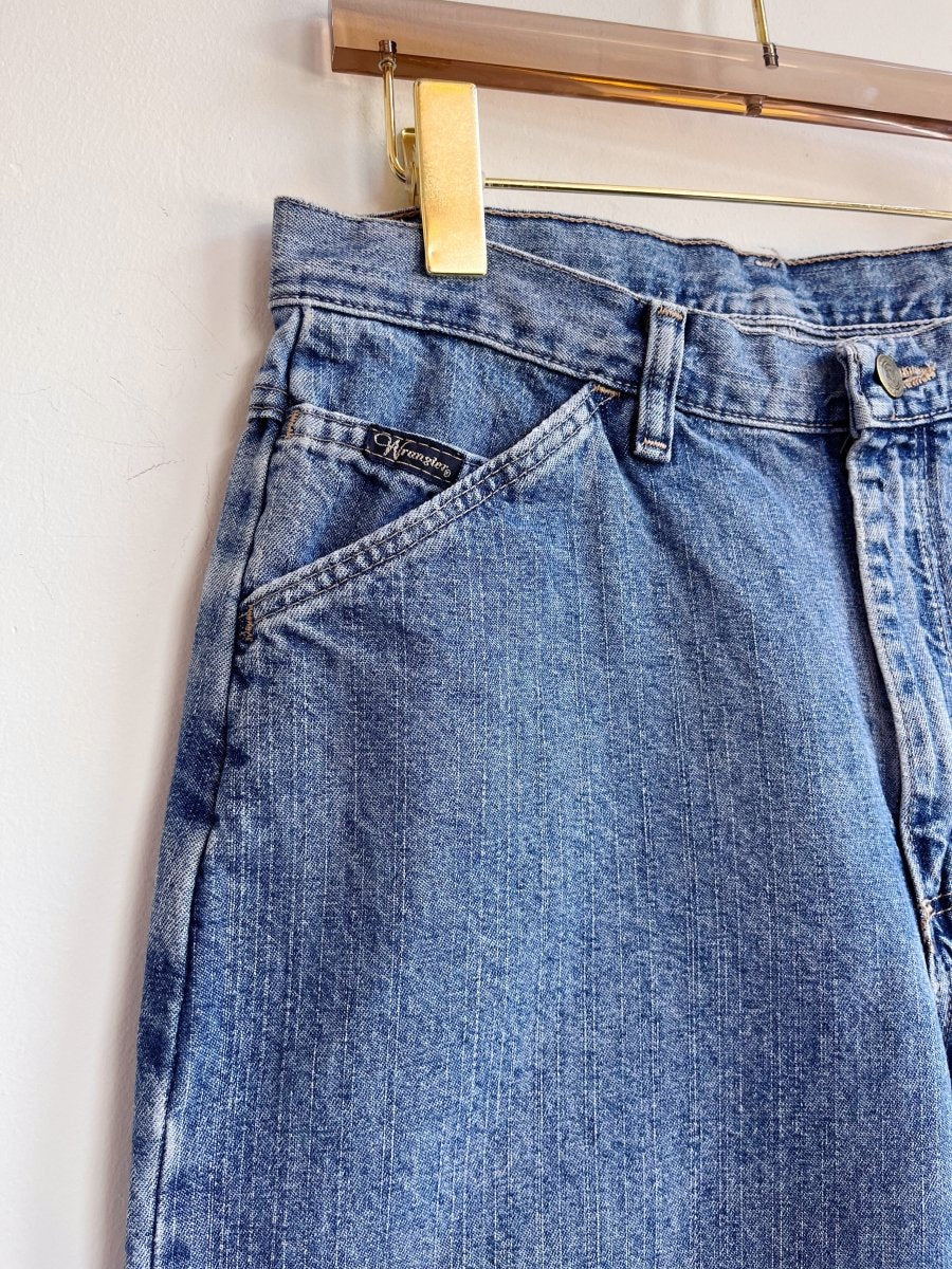 Wrangler | Medium Wash Cropped Denim Jeans (Vintage) - Made X Hudson