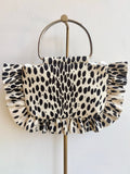 Linen Cheetah Spot Minnie Ruffle Bag - Made X Hudson