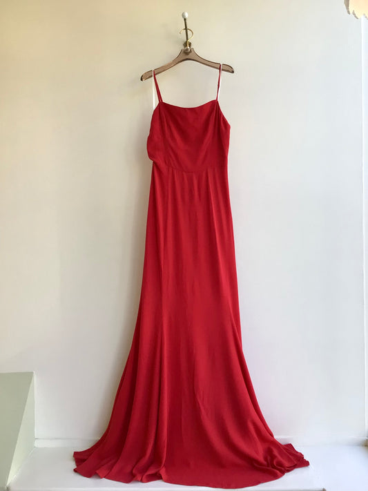 Reformation | Cherry Red Corseted Gown (Vintage)