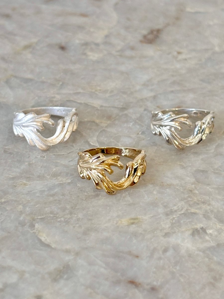 Scroll Ring | Sterling Silver or Brass (Matte or Polished) - Made X Hudson