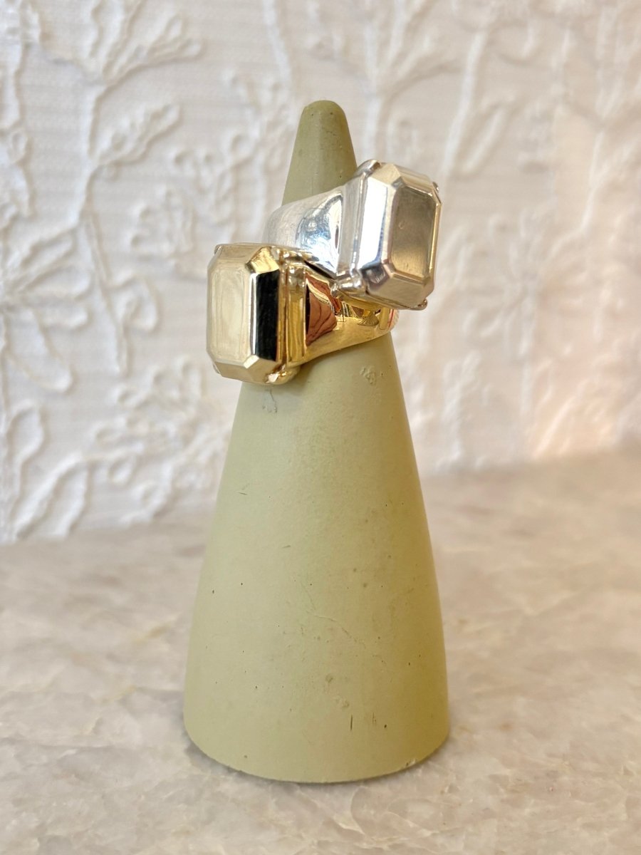 Emerald Cut Ring | Brass or Silver (Matte of High Polish) - Made X Hudson