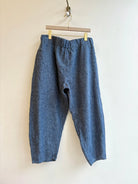 Faded Steel Blue Linen Wool Studio Pant - Made X Hudson