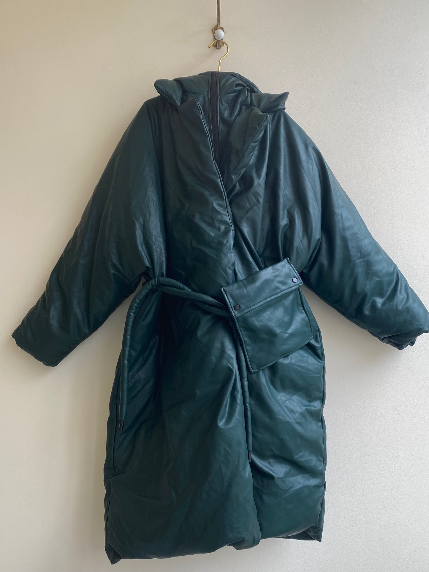 Oversized Forest Green Puffer Jacket