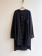 Mark Baigent | Black and Grey Tunic Button Down (Vintage) - Made X Hudson