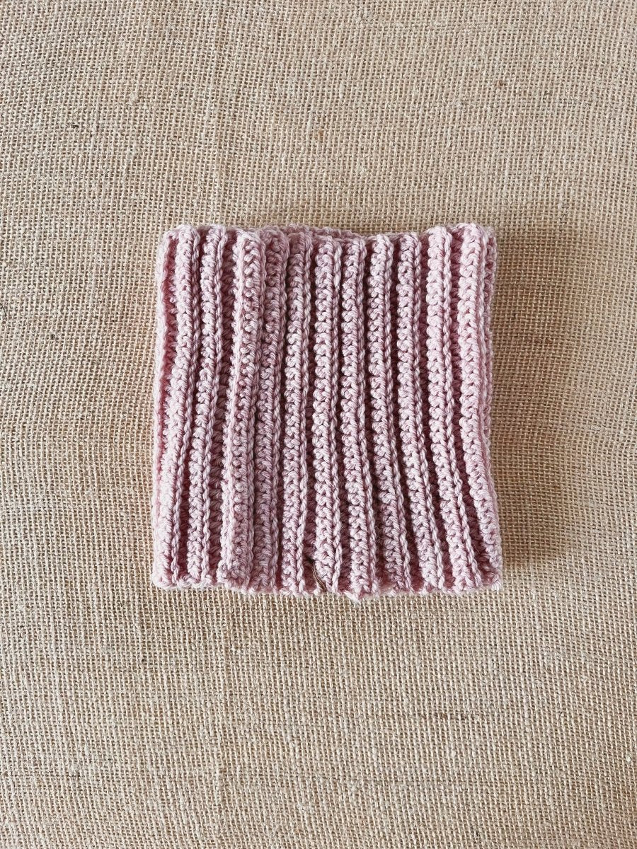 Pink Crocheted Gaiter - Made X Hudson