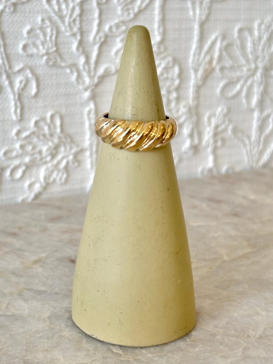 Dome Croissant Ring | Sterling Silver & Brass (Matte or Polished) - Made X Hudson