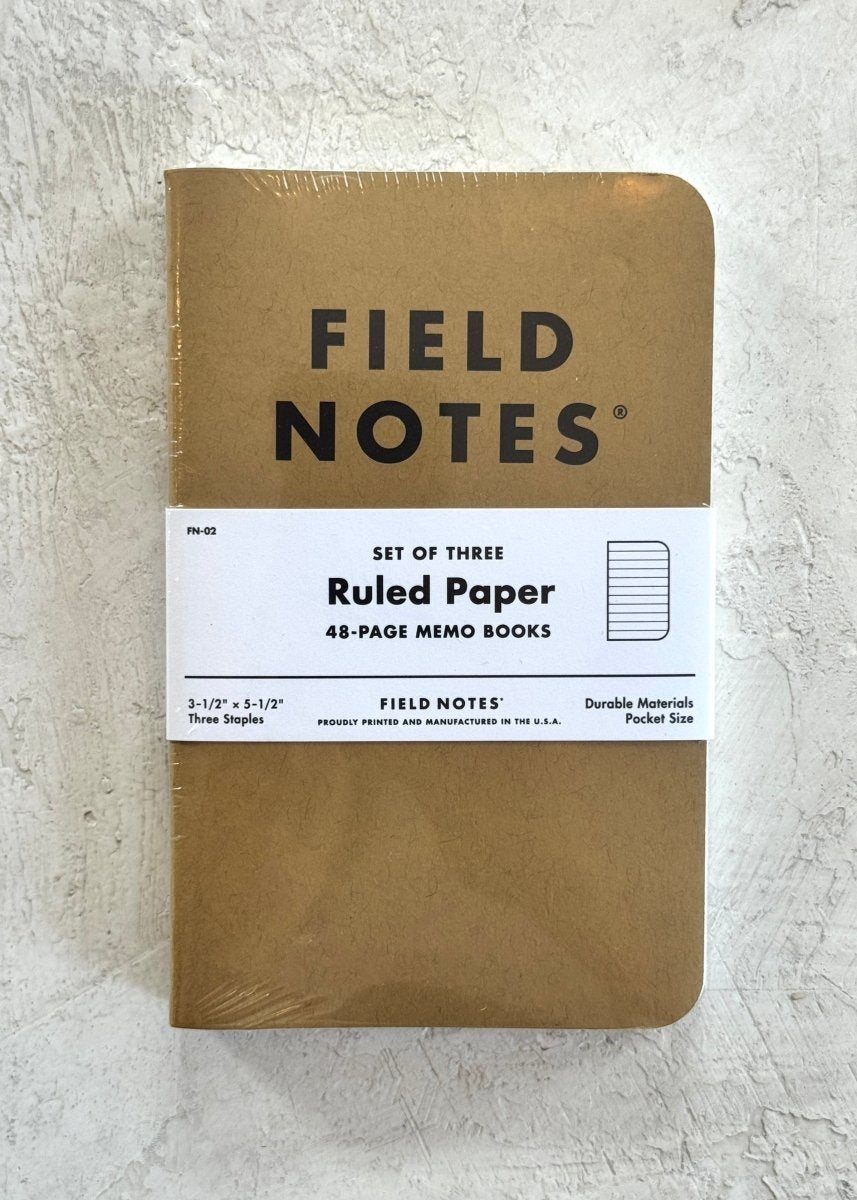 Field Notes Kraft Cover 3 Pack (Multiple Styles) - Made X Hudson