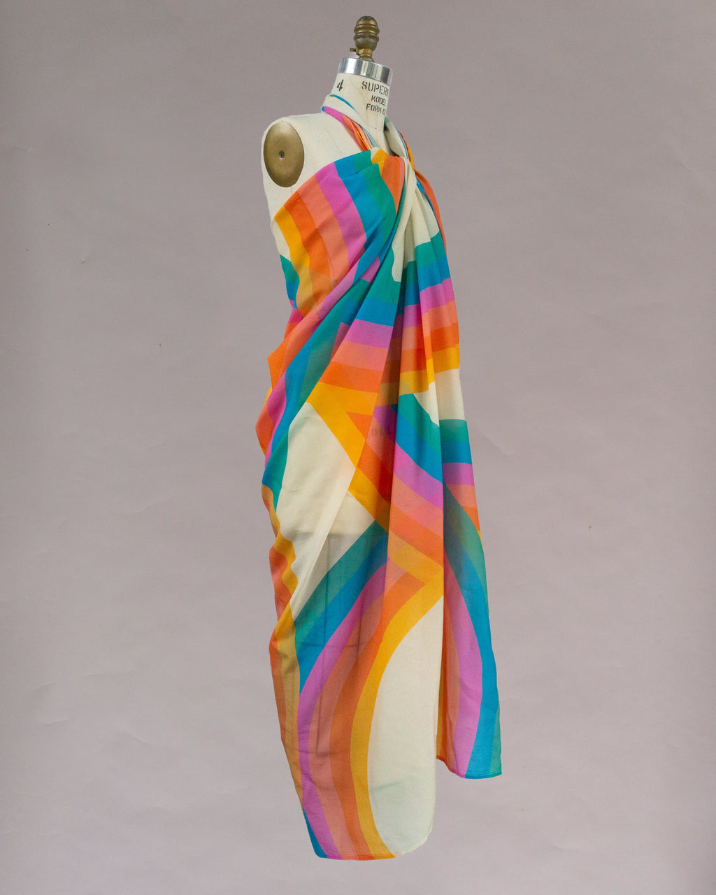 Sarong Tie Wrap Dress (Rainbow) - Made X Hudson