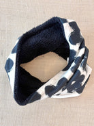 Black Flower Fleece Cowl - Made X Hudson