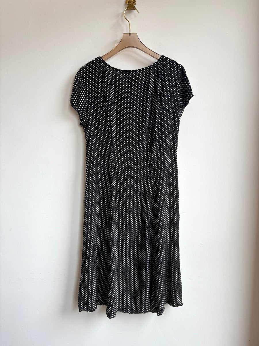 Ann Taylor | Black & White Polkadot Mini Dress (Vintage) - Made X Hudson