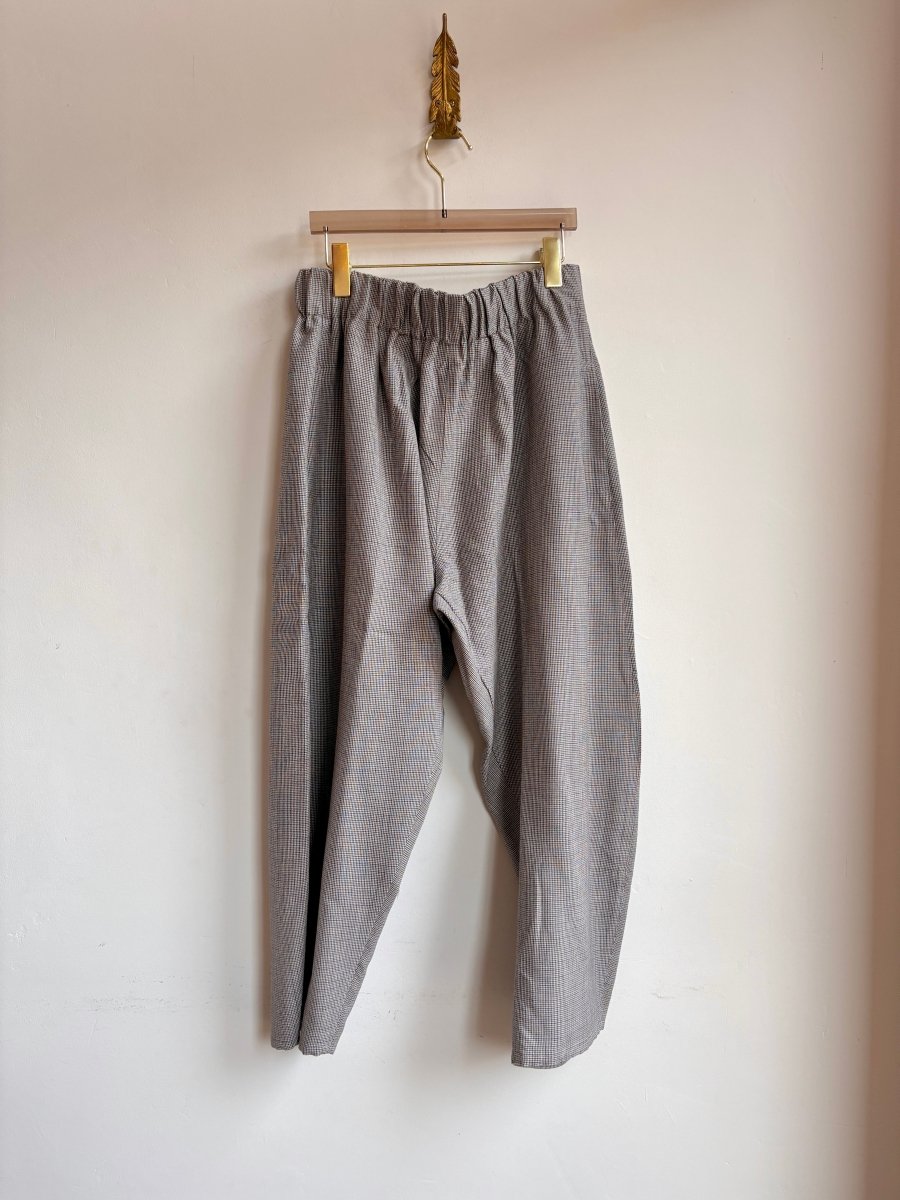 Mini Houndstooth Wool Studio Pant - Made X Hudson