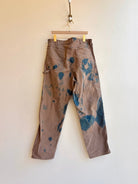 Blue & Brown Cyanotype Drop Cloth Work Pants (Reworked) - Made X Hudson