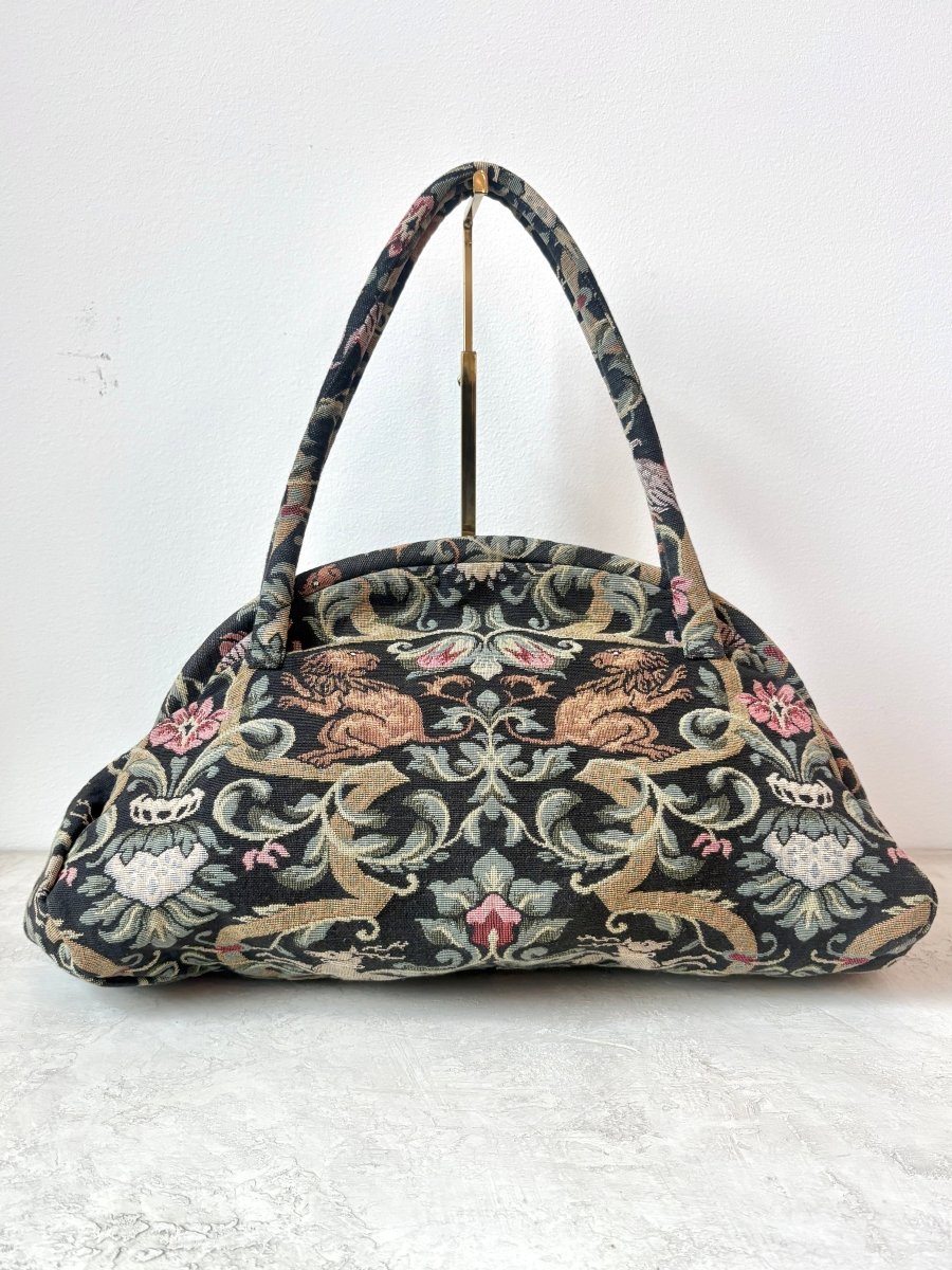 Lion Tapestry Clamshell Bag (Vintage) - Made X Hudson