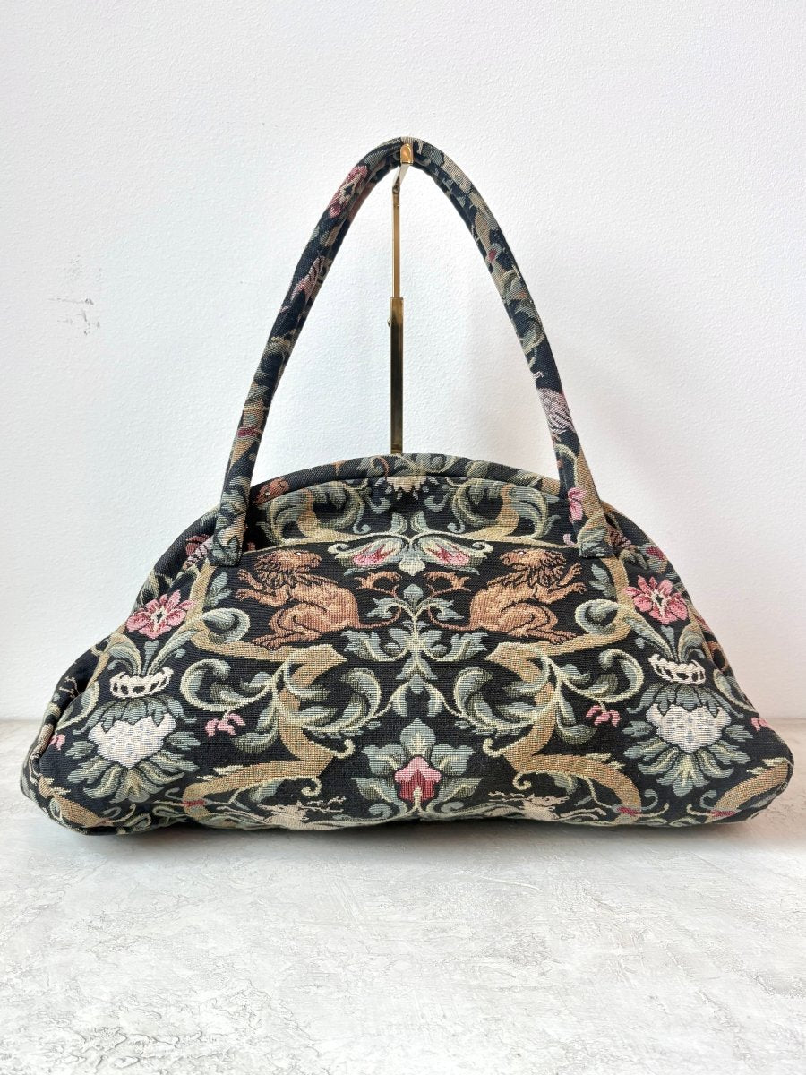 Lion Tapestry Clamshell Bag (Vintage) - Made X Hudson