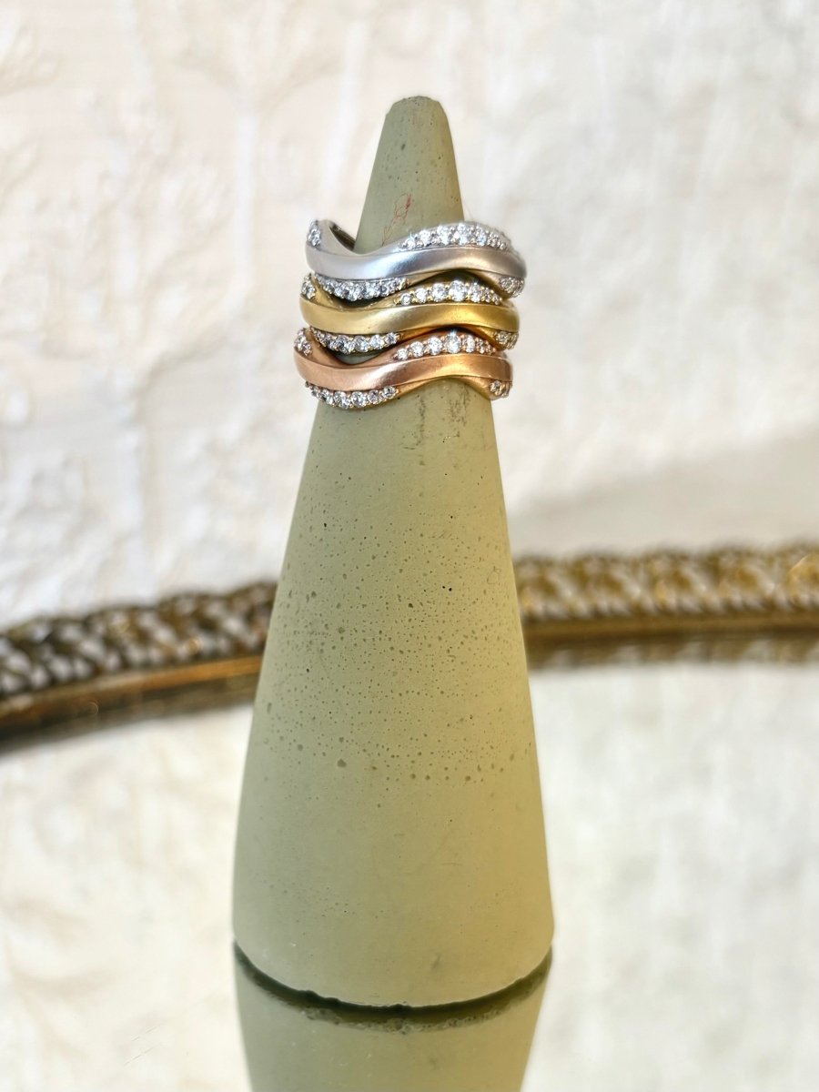 Wave 18K Gold Ring w/ .5CT Diamonds - Made X Hudson