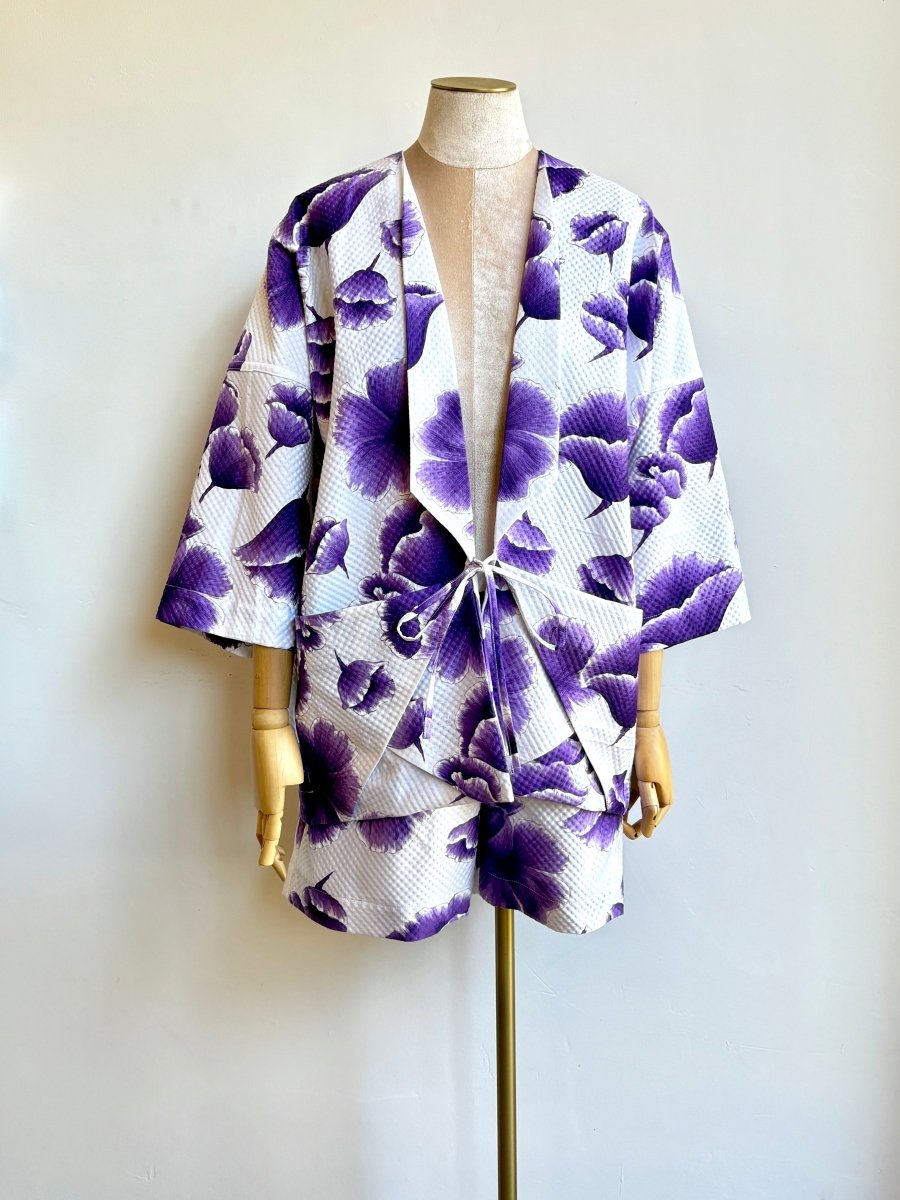 Purple Floral Town Shorts - Made X Hudson