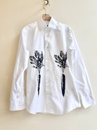 “June” Carrot Print Shirt (Reworked) - Made X Hudson