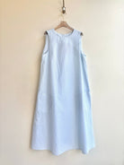 Blue Mini - Stripe Chore Dress w/ Patch Pockets - Made X Hudson