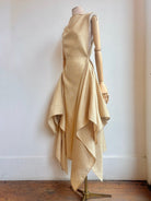 Zero-Waste Dress in Wheat Gauze Cotton - Made X Hudson