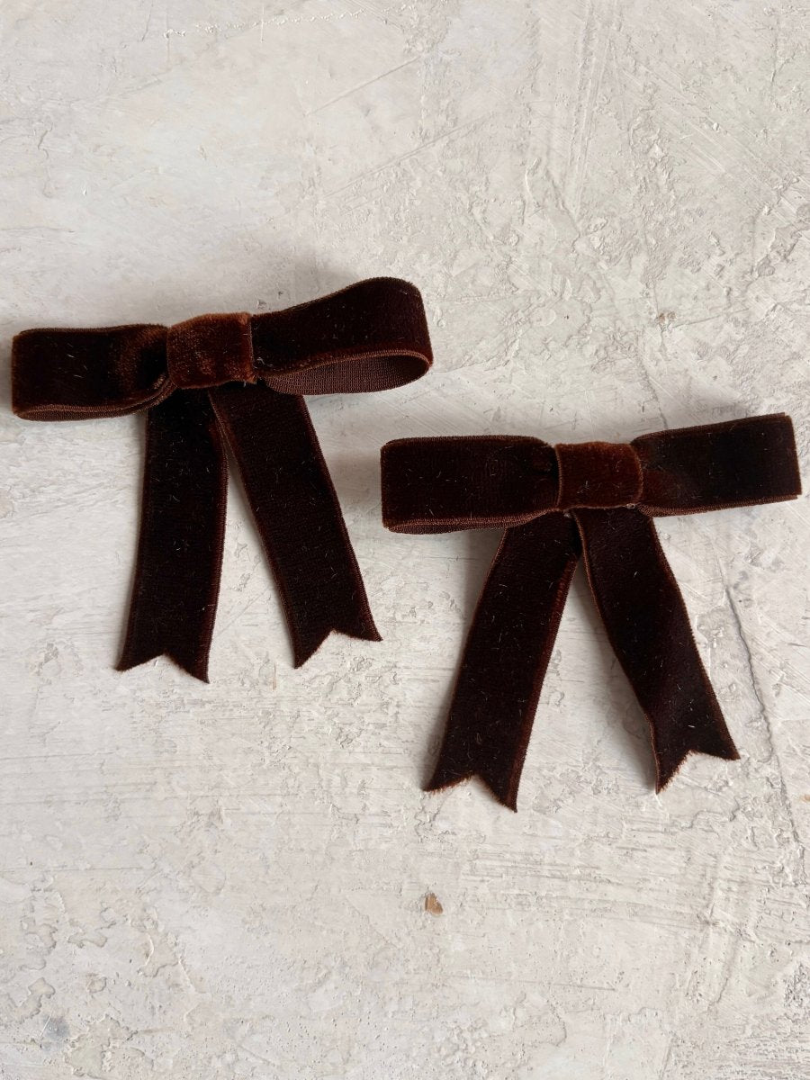 Velvet Mini - Bow Hair Clips (More Colors) - Made X Hudson
