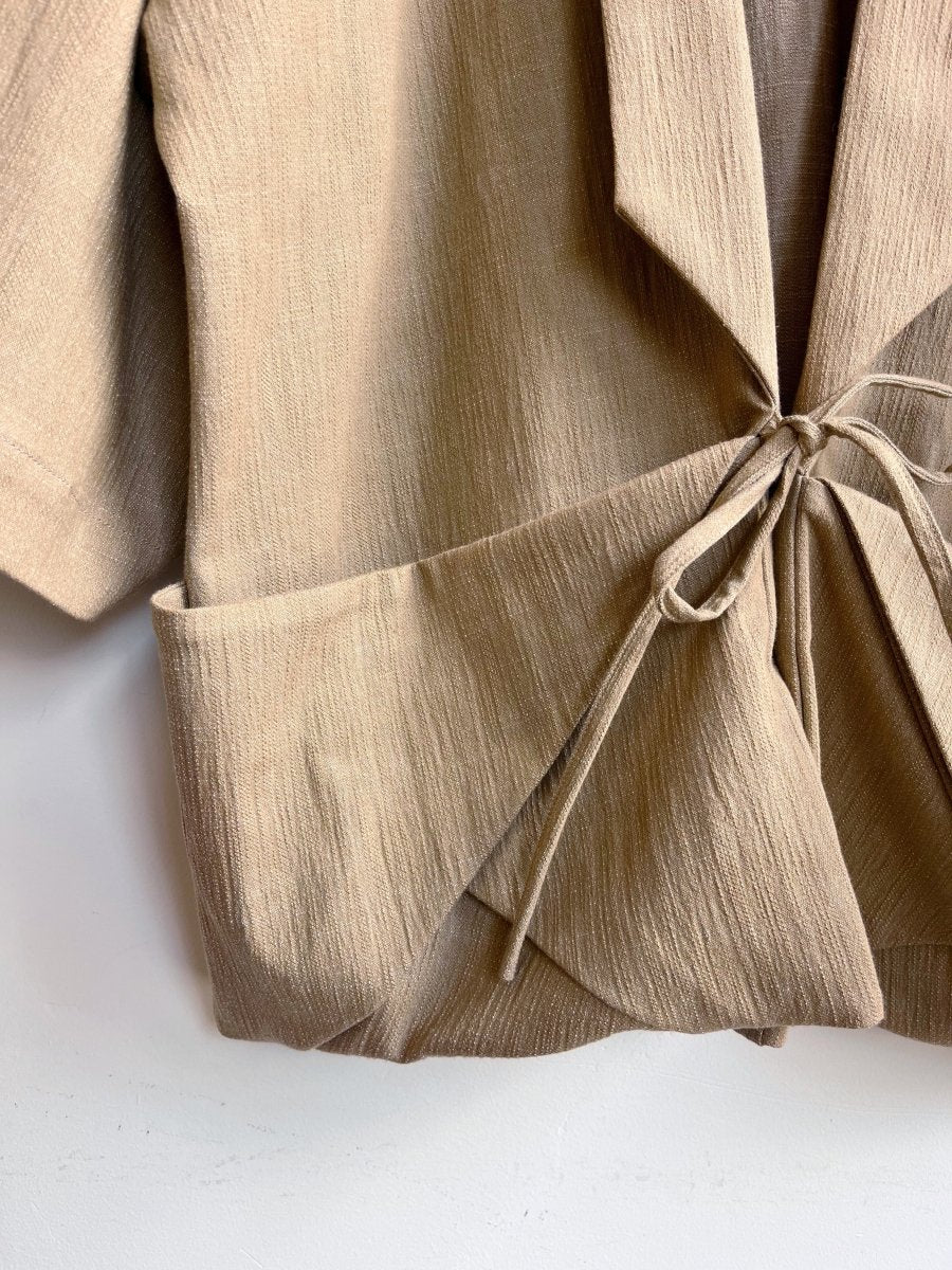 Textured Khaki Chore Jacket - Made X Hudson
