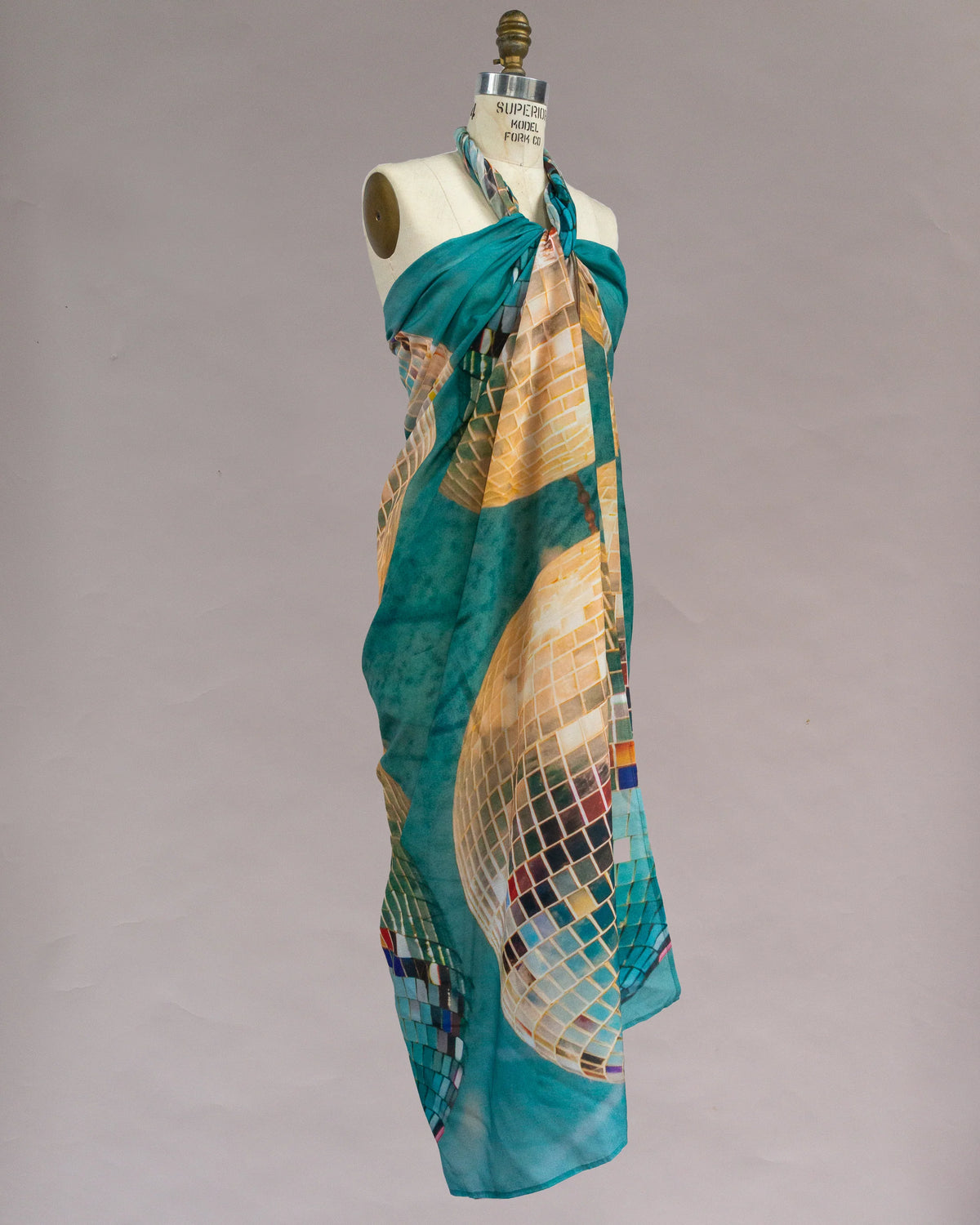 Sarong Tie Wrap Dress (Disco) - Made X Hudson