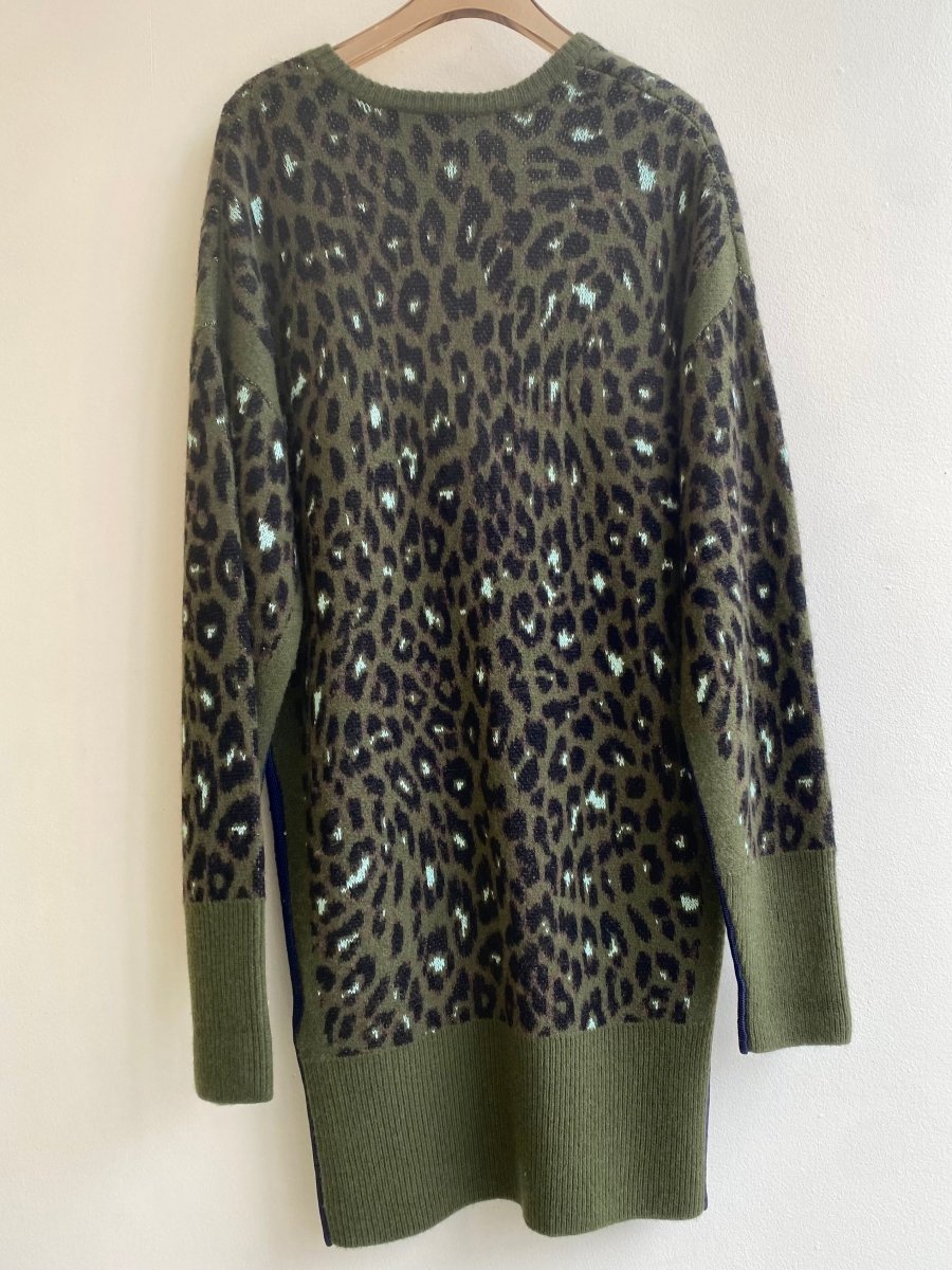 Unique Leopard Sweater Dress (Vintage) - Made X Hudson