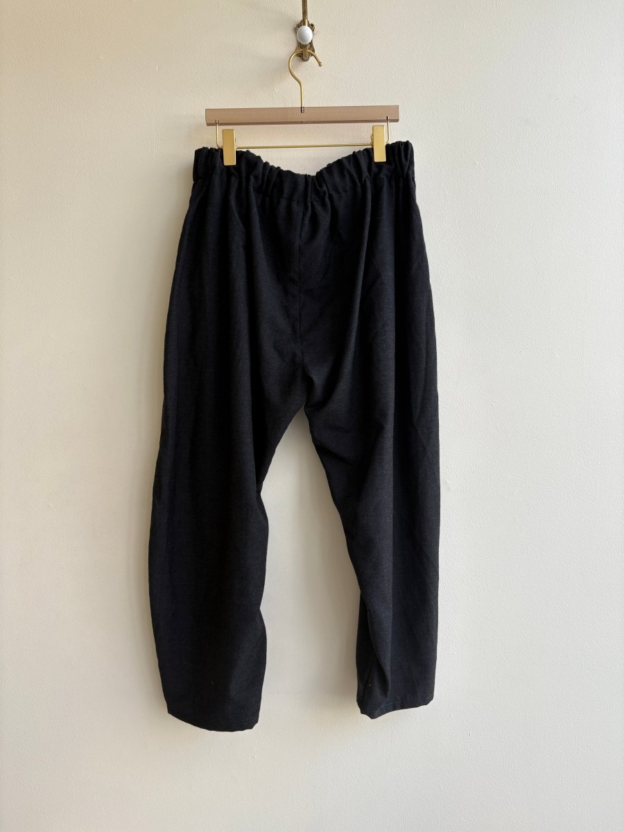 Charcoal Grey Woolen Studio Pant - Made X Hudson