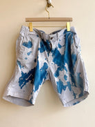 Blue Spilled Cyanotype Shorts (Reworked) - Made X Hudson