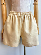 Butter Yellow Canvas Town Shorts - Made X Hudson