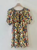 Red, Yellow, Blue, Black Floral Joie Top - Made X Hudson